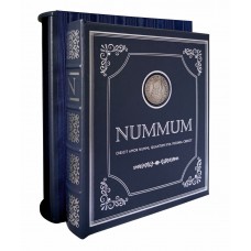 Альбом для монет "NUMMUM". В кожаном переплете (Синий)